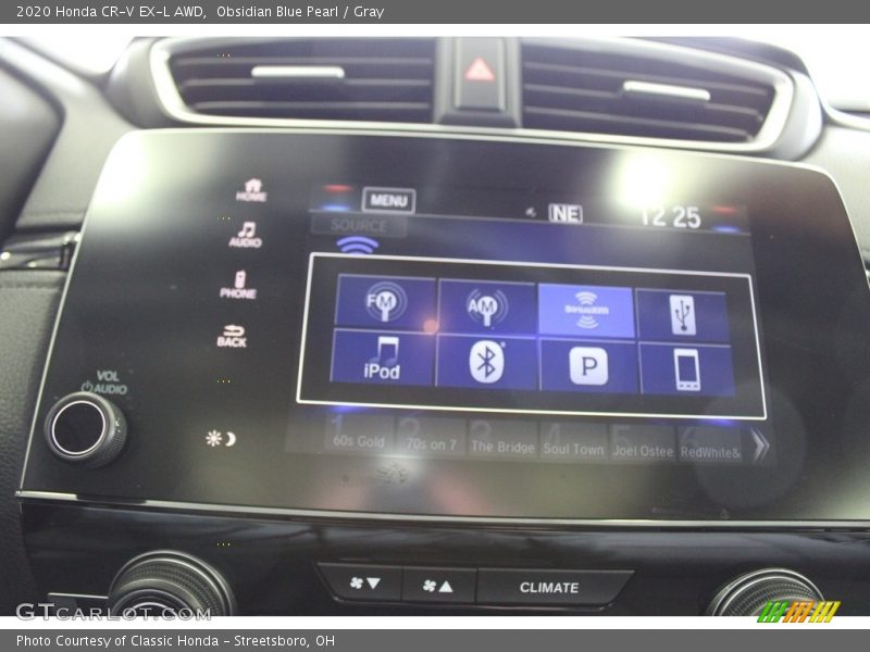 Obsidian Blue Pearl / Gray 2020 Honda CR-V EX-L AWD