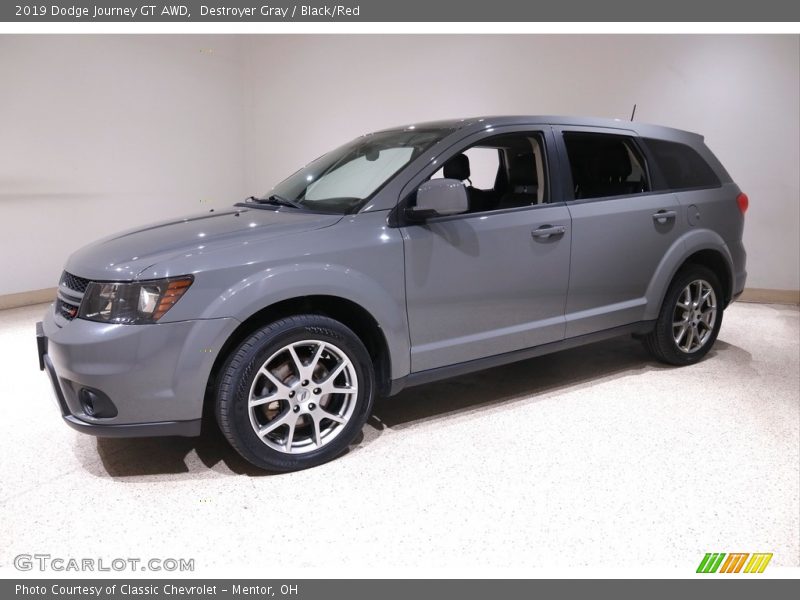 Destroyer Gray / Black/Red 2019 Dodge Journey GT AWD