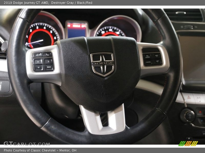 Destroyer Gray / Black/Red 2019 Dodge Journey GT AWD