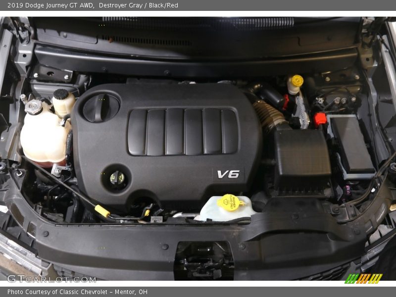 Destroyer Gray / Black/Red 2019 Dodge Journey GT AWD