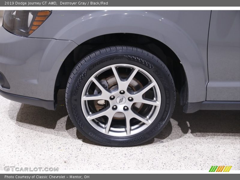 Destroyer Gray / Black/Red 2019 Dodge Journey GT AWD
