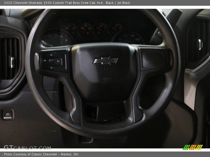 Black / Jet Black 2020 Chevrolet Silverado 1500 Custom Trail Boss Crew Cab 4x4