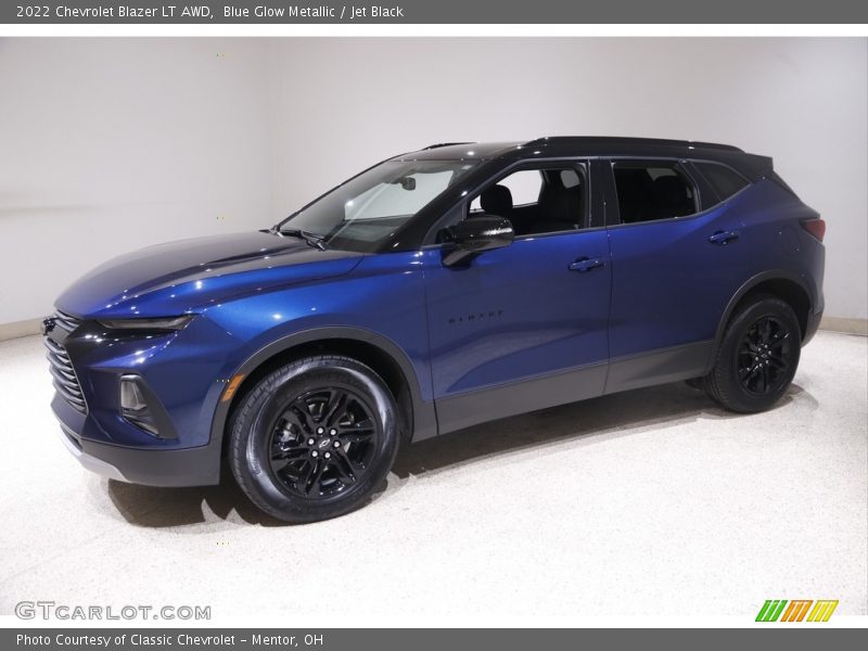 Blue Glow Metallic / Jet Black 2022 Chevrolet Blazer LT AWD