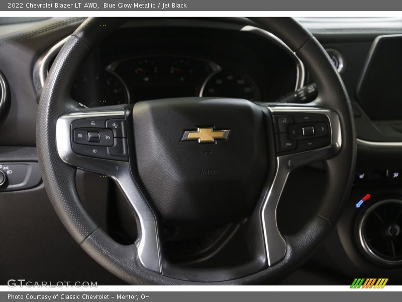 Blue Glow Metallic / Jet Black 2022 Chevrolet Blazer LT AWD