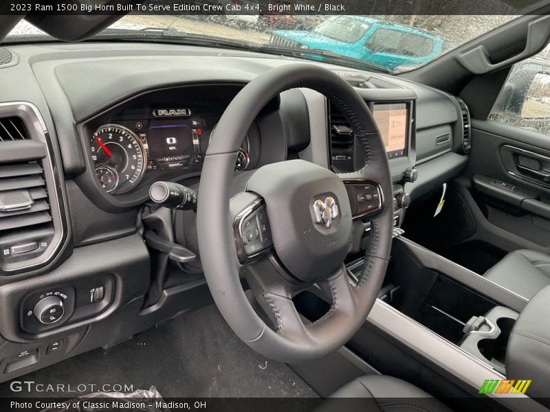 Bright White / Black 2023 Ram 1500 Big Horn Built To Serve Edition Crew Cab 4x4