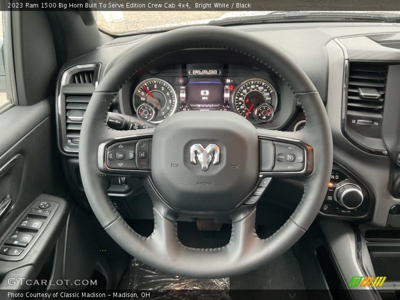 Bright White / Black 2023 Ram 1500 Big Horn Built To Serve Edition Crew Cab 4x4