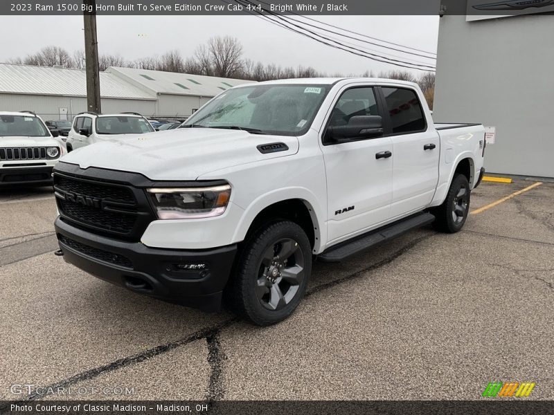 Bright White / Black 2023 Ram 1500 Big Horn Built To Serve Edition Crew Cab 4x4