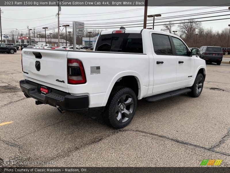 Bright White / Black 2023 Ram 1500 Big Horn Built To Serve Edition Crew Cab 4x4