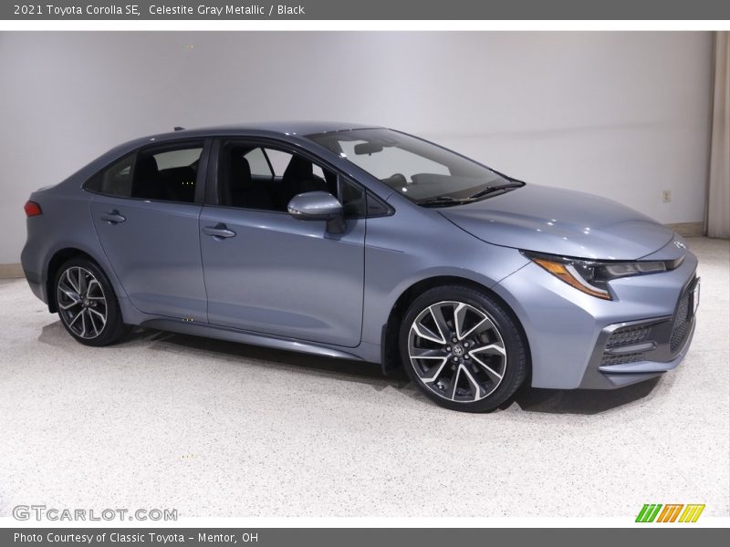 Celestite Gray Metallic / Black 2021 Toyota Corolla SE