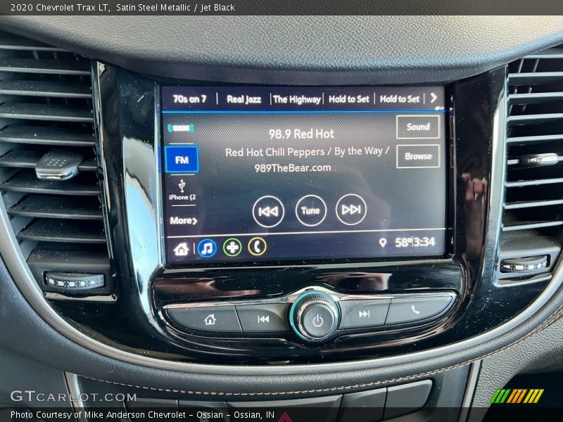 Satin Steel Metallic / Jet Black 2020 Chevrolet Trax LT