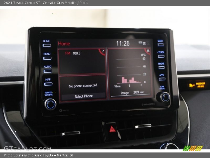 Celestite Gray Metallic / Black 2021 Toyota Corolla SE