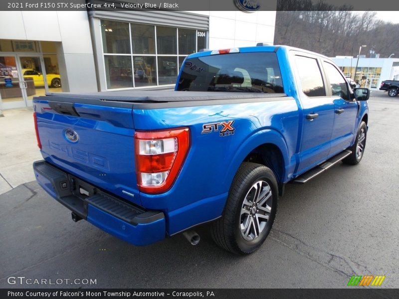 Velocity Blue / Black 2021 Ford F150 STX SuperCrew 4x4