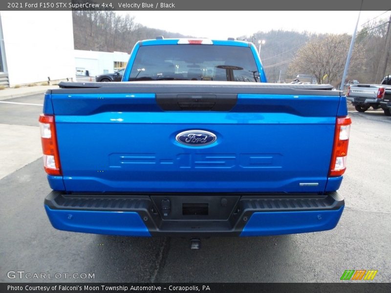 Velocity Blue / Black 2021 Ford F150 STX SuperCrew 4x4