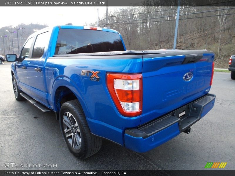 Velocity Blue / Black 2021 Ford F150 STX SuperCrew 4x4