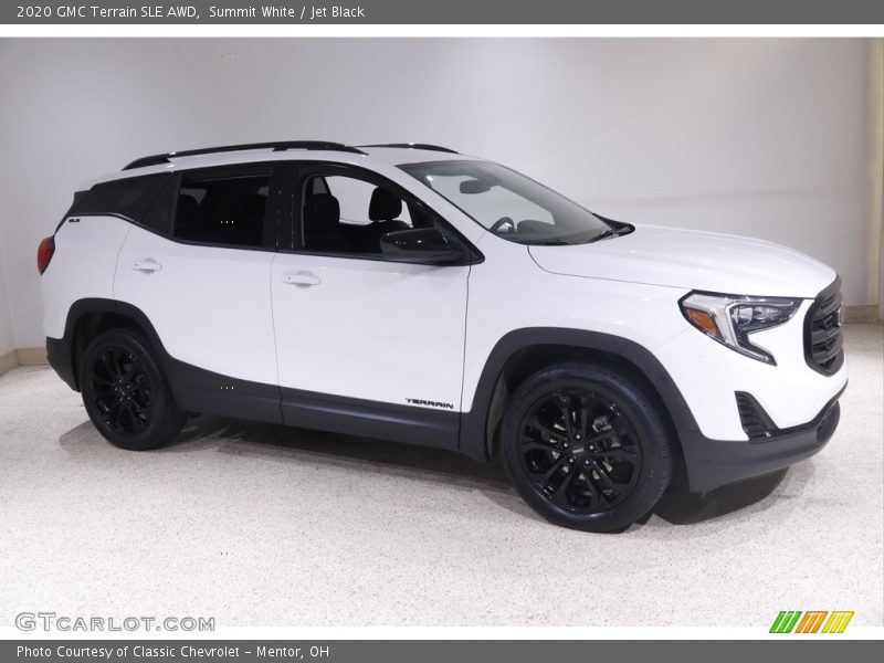 Summit White / Jet Black 2020 GMC Terrain SLE AWD