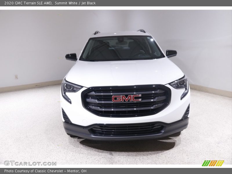 Summit White / Jet Black 2020 GMC Terrain SLE AWD
