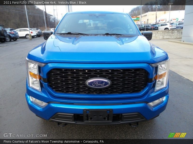 Velocity Blue / Black 2021 Ford F150 STX SuperCrew 4x4