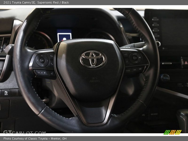 Supersonic Red / Black 2021 Toyota Camry SE