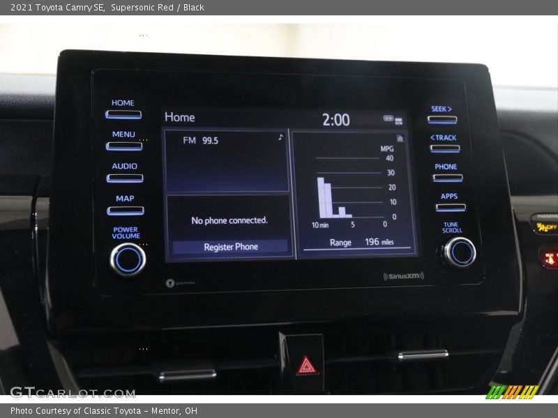 Supersonic Red / Black 2021 Toyota Camry SE