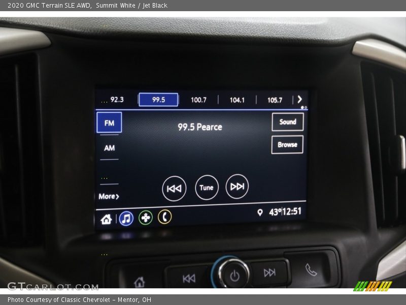 Summit White / Jet Black 2020 GMC Terrain SLE AWD