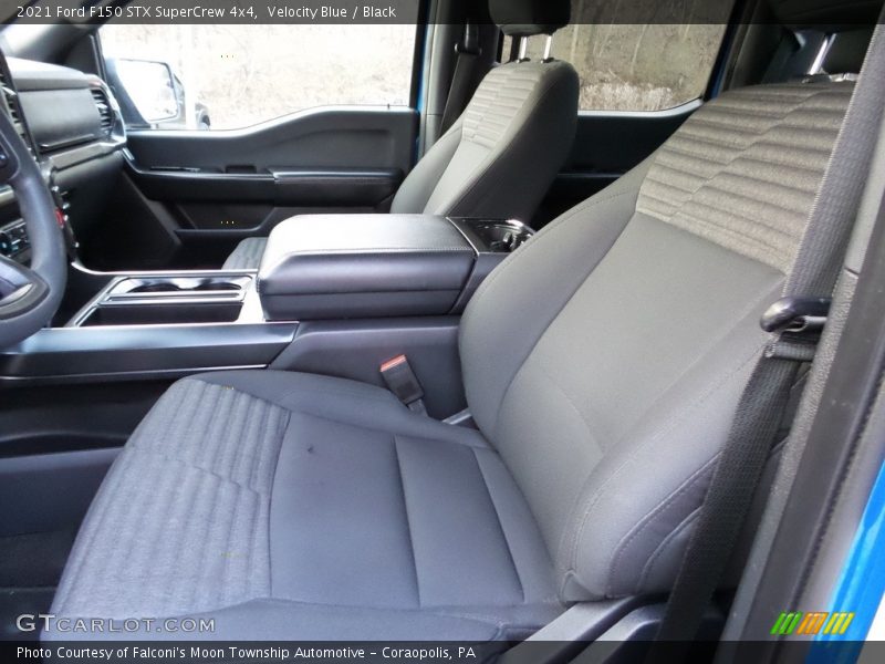 Velocity Blue / Black 2021 Ford F150 STX SuperCrew 4x4