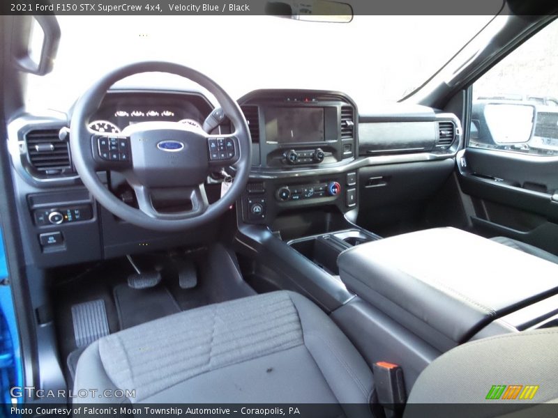 Velocity Blue / Black 2021 Ford F150 STX SuperCrew 4x4