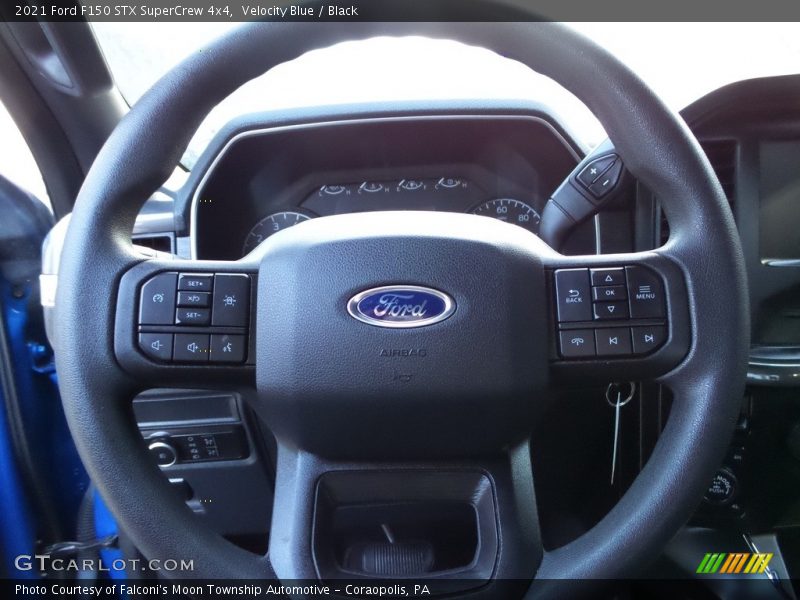 Velocity Blue / Black 2021 Ford F150 STX SuperCrew 4x4