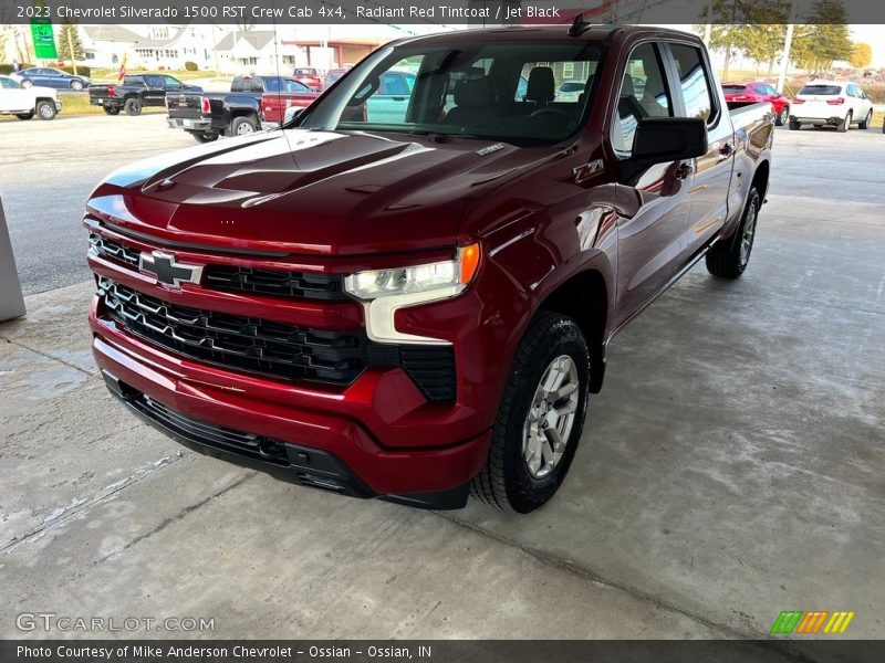 Radiant Red Tintcoat / Jet Black 2023 Chevrolet Silverado 1500 RST Crew Cab 4x4