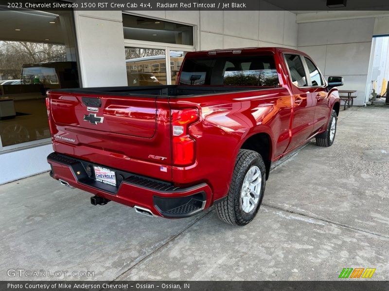 Radiant Red Tintcoat / Jet Black 2023 Chevrolet Silverado 1500 RST Crew Cab 4x4