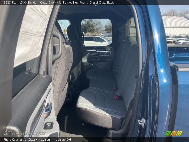 Patriot Blue Pearl / Diesel Gray/Black 2023 Ram 1500 Big Horn Quad Cab 4x4