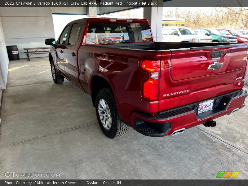 Radiant Red Tintcoat / Jet Black 2023 Chevrolet Silverado 1500 RST Crew Cab 4x4