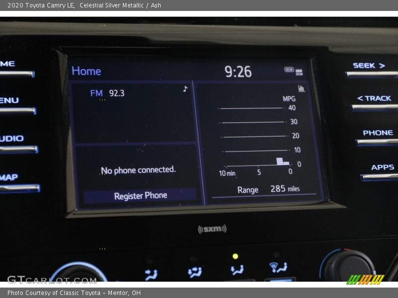 Celestial Silver Metallic / Ash 2020 Toyota Camry LE