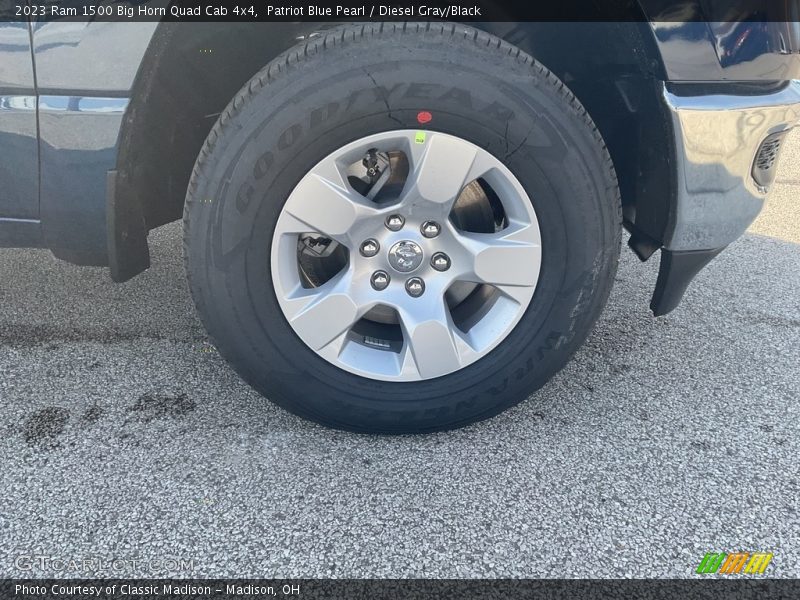 Patriot Blue Pearl / Diesel Gray/Black 2023 Ram 1500 Big Horn Quad Cab 4x4