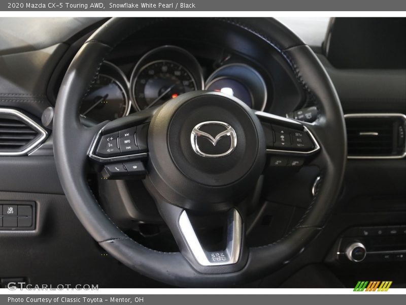 Snowflake White Pearl / Black 2020 Mazda CX-5 Touring AWD