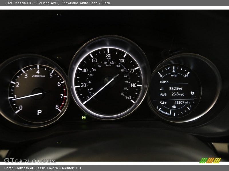 Snowflake White Pearl / Black 2020 Mazda CX-5 Touring AWD