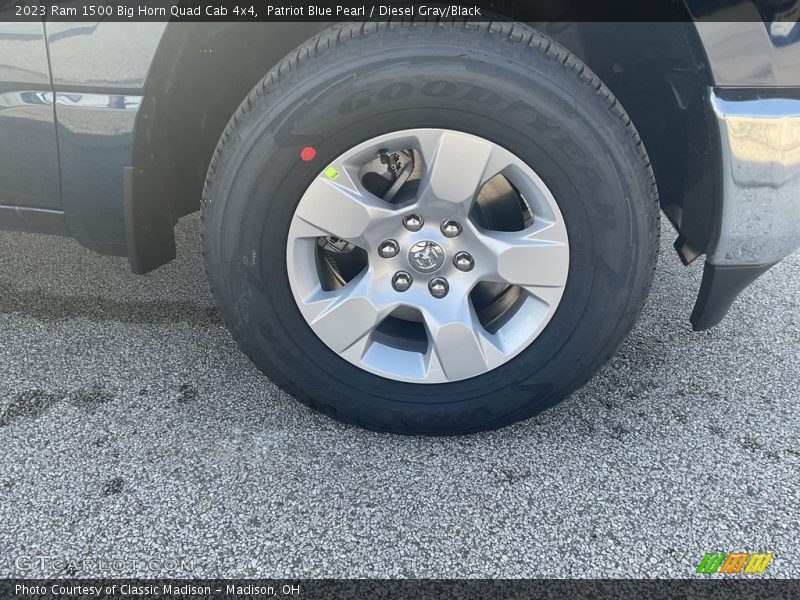 Patriot Blue Pearl / Diesel Gray/Black 2023 Ram 1500 Big Horn Quad Cab 4x4
