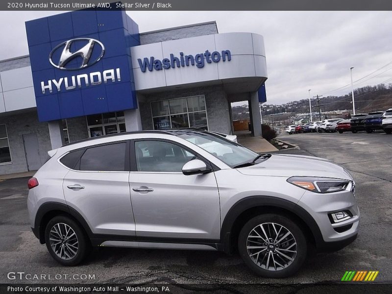 Stellar Silver / Black 2020 Hyundai Tucson Ultimate AWD