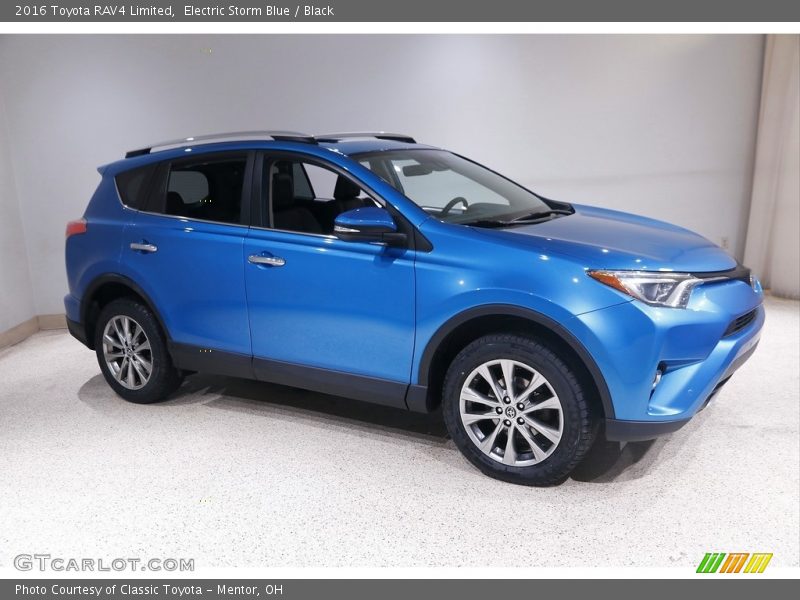 Electric Storm Blue / Black 2016 Toyota RAV4 Limited