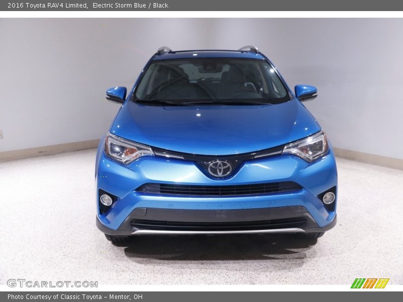 Electric Storm Blue / Black 2016 Toyota RAV4 Limited