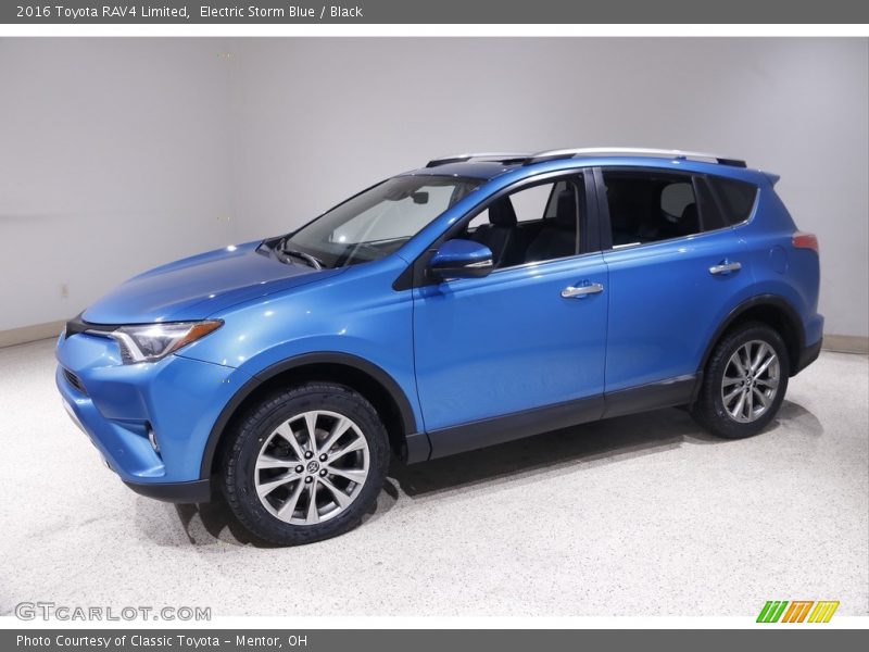 Electric Storm Blue / Black 2016 Toyota RAV4 Limited