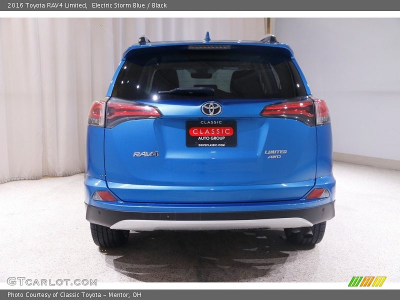 Electric Storm Blue / Black 2016 Toyota RAV4 Limited