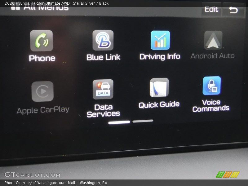 Stellar Silver / Black 2020 Hyundai Tucson Ultimate AWD