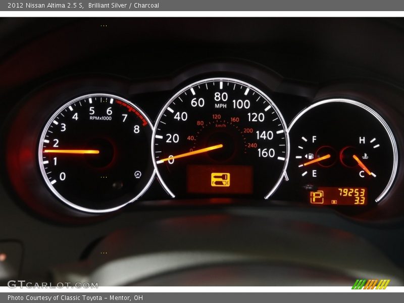 Brilliant Silver / Charcoal 2012 Nissan Altima 2.5 S