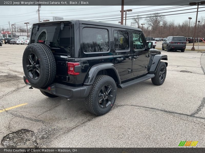 Black / Black 2023 Jeep Wrangler Unlimited Sahara 4x4