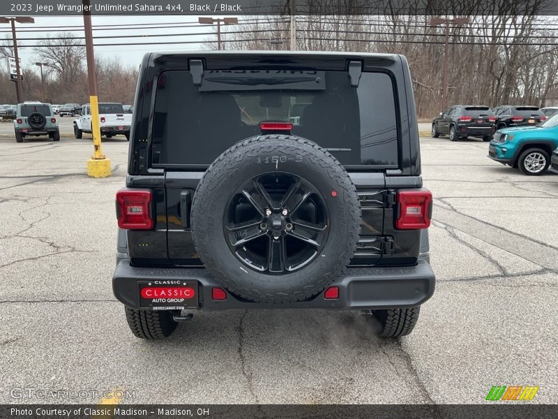 Black / Black 2023 Jeep Wrangler Unlimited Sahara 4x4