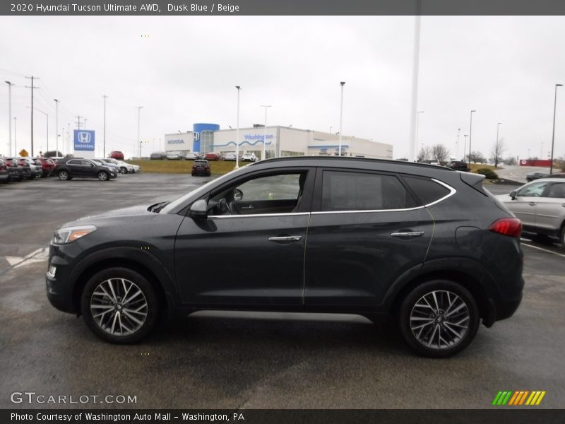 Dusk Blue / Beige 2020 Hyundai Tucson Ultimate AWD