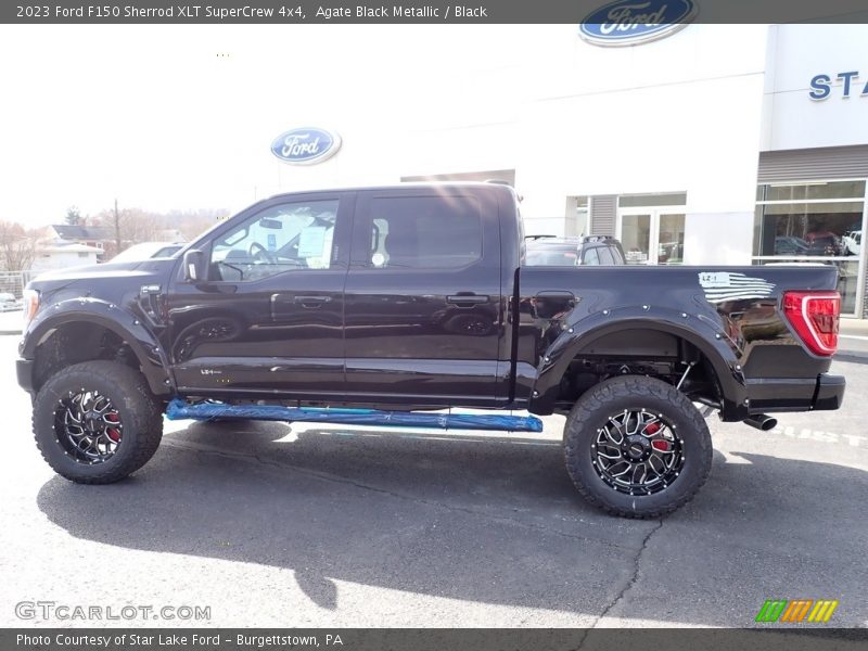 Agate Black Metallic / Black 2023 Ford F150 Sherrod XLT SuperCrew 4x4
