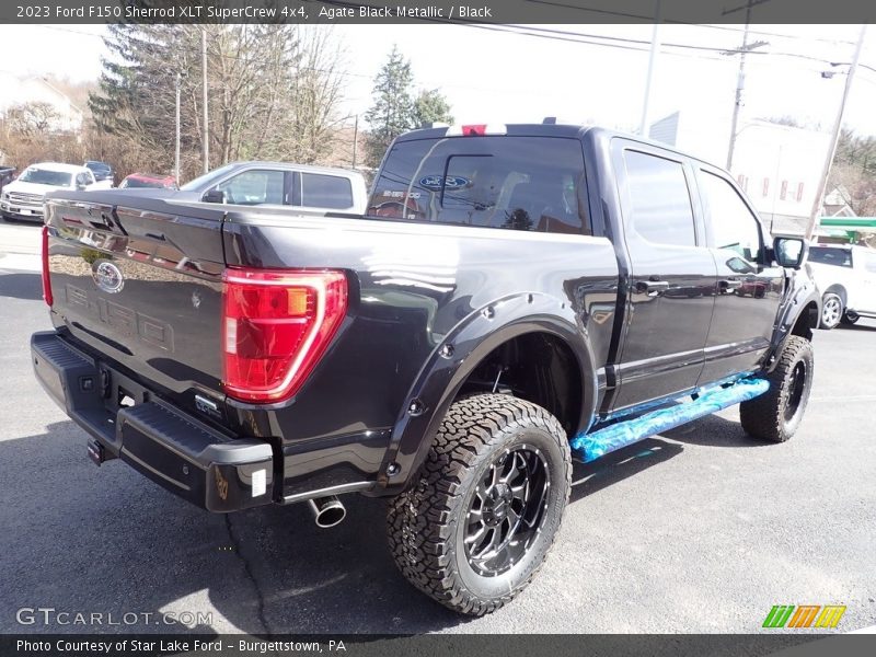 Agate Black Metallic / Black 2023 Ford F150 Sherrod XLT SuperCrew 4x4