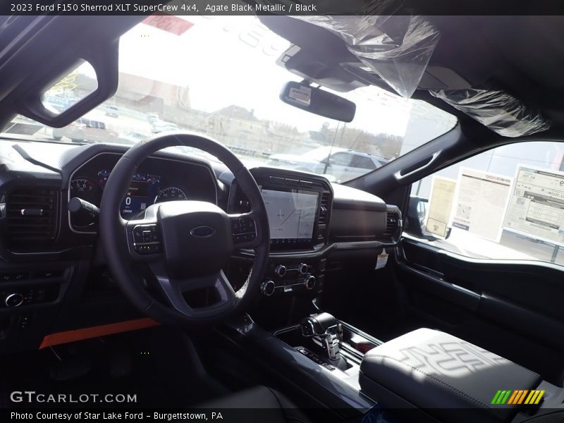 Agate Black Metallic / Black 2023 Ford F150 Sherrod XLT SuperCrew 4x4