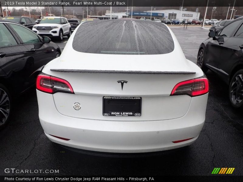 Pearl White Multi-Coat / Black 2019 Tesla Model 3 Standard Range